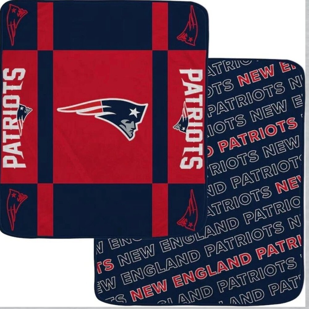 New england Patriots Super Soft Pluse Throw Blanket 60 x 70 IN